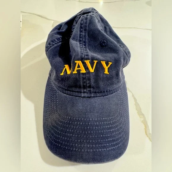 Navy Vintage Authentic Baseball Hat Cap - Picture 1 of 5